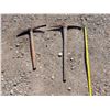 Image 4 : (2) Vintage Wood Handle Pickaxes