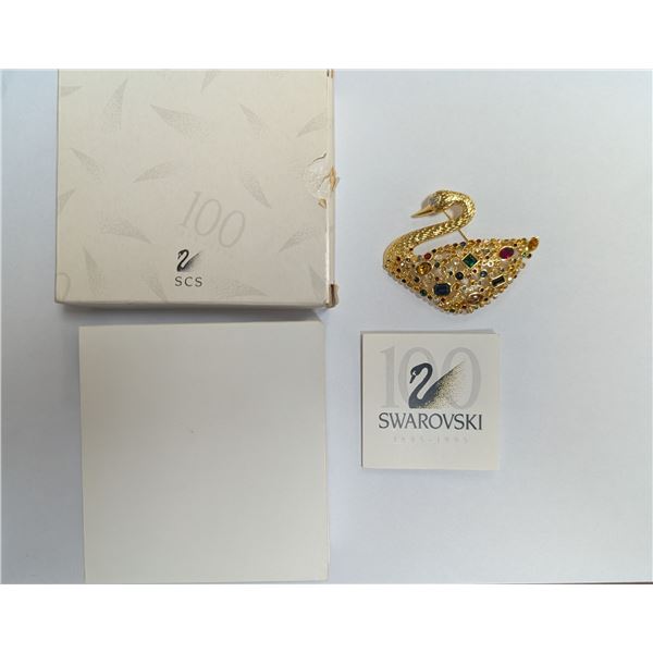 100yrs Anniversary Swarovski Special Edition Swan Brooches W/ original Box