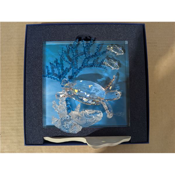 Swarovski "Wonders of the Sea " Eternity Crystal Art Work w/ original Box
