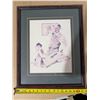Image 2 : Vintage Framed /Signed Artwork Norman Rockwell 17.5x21.5"