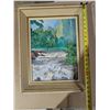 Image 1 : Vintage frame w/ Abstract Art piece 16x20"