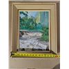 Image 2 : Vintage frame w/ Abstract Art piece 16x20"