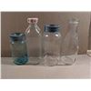 Image 4 : Lot of Vintage Jars and Milk Glasses as Shown