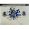 Image 2 : UNVERIFIED Carousel Brooch and Earrings Set