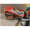Image 2 : Lot of Vintage Items (tinker toy tin, Electric Play iron, and etc.)