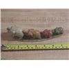 Image 2 : Vintage Hand-curved Stone Elephant Figurines from India, often crafted from soapstone or onyx.