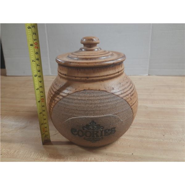 J.B.K. Pottery Cookies Jar.
