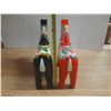 Image 4 : Traditional Handcrafted Swedish Dala Horse Figurines Painted Inn Red And Black with intricate folk a