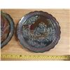 Image 3 : Vintage Carnival Glass Chop Plates - Made by the Imperial Glass.