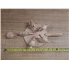 Image 1 : Traditional Wooden Pecking Chicken Paddle Toy. (Made In Sweden)