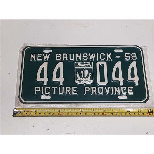 1959 New Brunswick License Plate. (Picture Province)