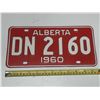 Image 1 : 1960 Alberta License Plate.