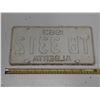 Image 2 : 1963 Alberta License Plate.