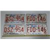 Image 1 : 1984 and 1988 Alberta License Plates. (In Pairs)