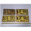 Image 1 : 1984 and 1980 Alberta License Plates. (In Pairs)