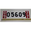 Image 1 : This appears to be a Vintage Swedish temporary or export license plate, likely dating from the 1970s