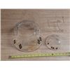 Image 4 : Vintage Mid-Century Modern Federal Glass large serving bowl featuring the Harlequin pattern with bla