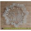 Image 1 : Vintage Mikasa "Christmas Story" crystal bon bon dish featuring a child decorating a tree, designed 