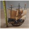 Image 1 : Vintage 1950s "The Flying Dutchman" wooden shoe clog table lamp from Holland. (Working)