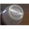 Image 4 : Vintage Fire King milk glass grease jar in the Cherry and Apple pattern with its lid.