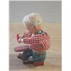 Image 3 : Vintage 1950s Alps Japan Little Shoemaker wind-up tin toy. (Working)