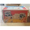 Image 5 : Vintage 1950s MFZ metal tin toy refrigerators from Germany with original box. (Untested)