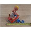 Image 1 : Vintage 1950s Yonezawa tin litho battery-operated "Bubble Blowing Boy" toy made in Japan. (Untested)