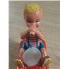 Image 4 : Vintage 1950s Yonezawa tin litho battery-operated "Bubble Blowing Boy" toy made in Japan. (Untested)