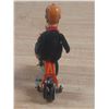 Image 4 : Vintage TPS Japan "Gay 90's" tin wind-up toy featuring a cyclist on a bicycle. (Untested)