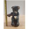 Image 1 : Vintage 1950s or 1960s battery-operated bear toy, likely manufactured by Alps in Japan, featuring a 