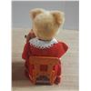 Image 4 : Vintage 1950s Linemar Japan Battery Operated Spanking Bear tin toy with its original box. (Untested)