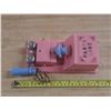 Image 2 : Vintage pink plastic party line telephone toy and money bank.