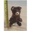 Image 1 : Vintage wind-up plush toy bear holding cymbals, likely manufactured in Japan during the mid-20th cen