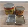 Image 4 : Vintage Big Ben Chewing Tobacco Tin, Vintage Vogue Fine Cut Tobacco Tin and Vintage Buckingham Cigar