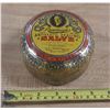 Image 1 : Vintage Rawleigh's Antiseptic Healing Salve tin from the 1940s. (It's Filled Less Than Half)