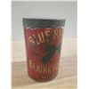 Image 3 : Vintage Blue Ribbon Baking Powder Tin with its original paper label and Vintage Rowntree Company Lim