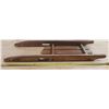 Image 4 : Vintage Canadian Flyer wooden and metal rail sled. (35" X 11" X 3")