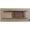 Image 5 : Vintage Canadian Flyer wooden and metal rail sled. (35" X 11" X 3")