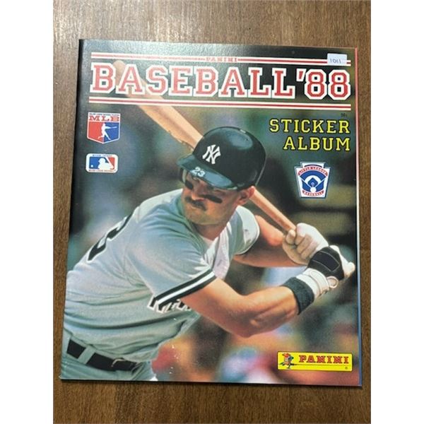 1988 Panini Baseball Sticker Album (New)
