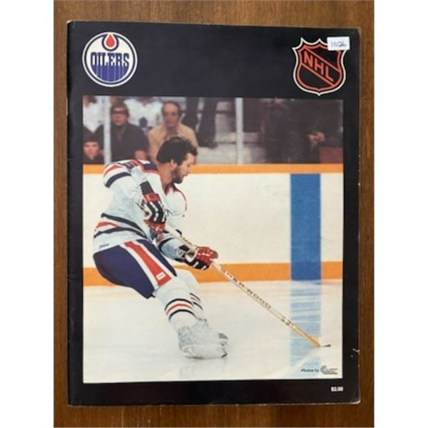 Vintage Edmonton Oilers - In Action Game Day Program