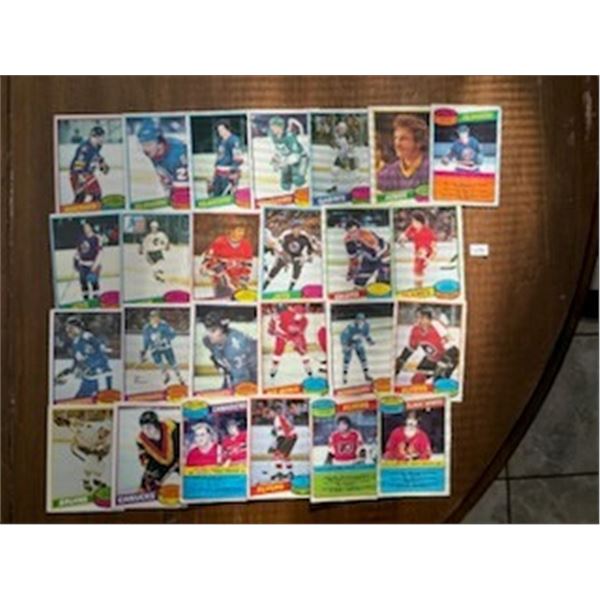 1980-81 OPC Hockey Cards (25)