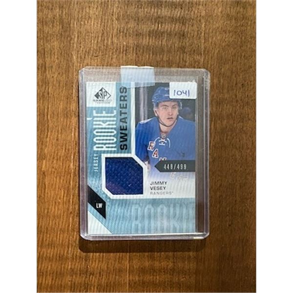 Jimmy Vesey - Rookie Jersey Card