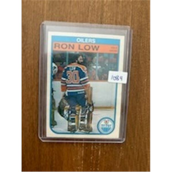 Ron Low - Autographed Hockey Card