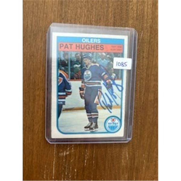 Pat Hughes - Autographed Hockey Card
