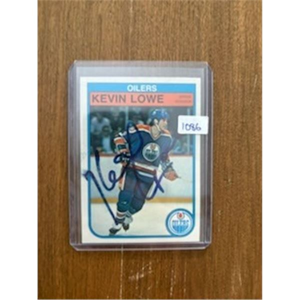 Kevin Lowe - Autographed Hockey Card