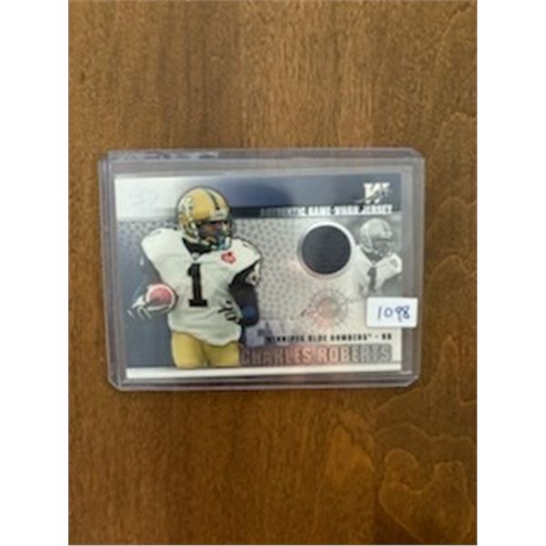 Charles Roberts - Jersey Card