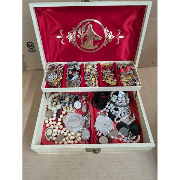 Jewelry Box Full of Misc. Jewelry (Charms, Necklaces, and etc.)