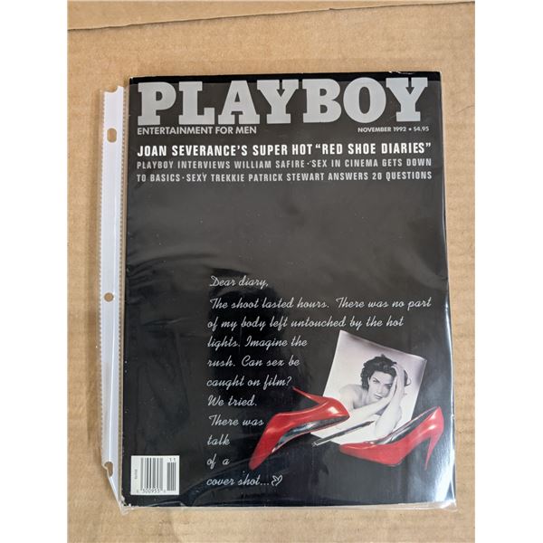 Play Boy Magazine w/ Hershey Chocolate Birthday Cake Bar (Nov 1992)