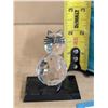 Image 3 : Cut Crystal Curio Cabinet Cat Collection W/ Certificate and Bag