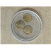 Image 1 : (3) Unverified Gold Miniature Mexico Coins